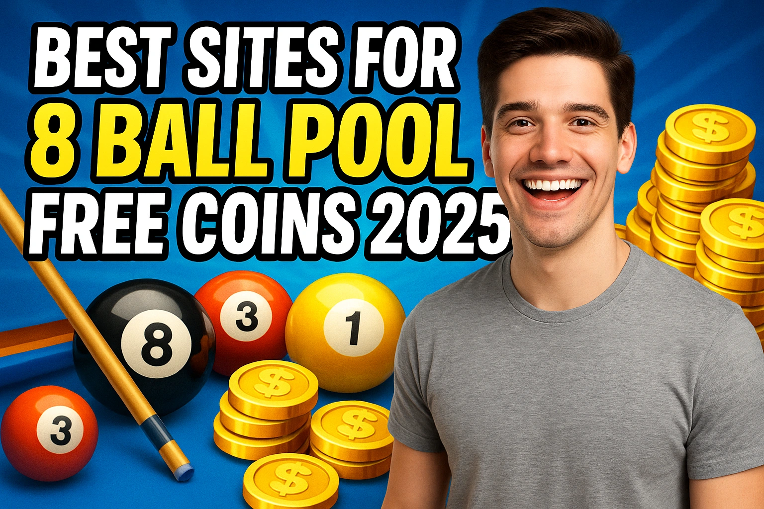 Best Sites for 8 Ball Pool Free Coins 2025 – 100% Working and Safe